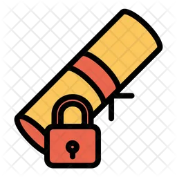 Lock Certificate  Icon