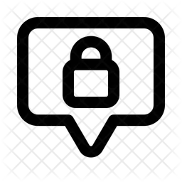 Lock chat  Icon