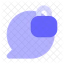 Lock Chat Bubble Secure Chat Secure Chatting Icon