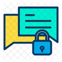 Lock Chatting  Icon