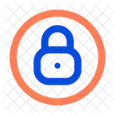 Lock Circle Restricted Closed Icon