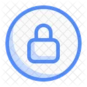 Lock circle sign  Icon