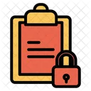 Board Lock Lock Clipboard Icon