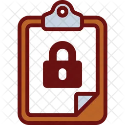 Lock clipboard  Icon