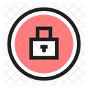 Lock Closed Square Retro Icon