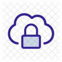 Cloud Lock Cipher Icon