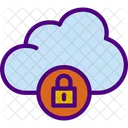 Lock Cloud Secure Data Lock Data Icon
