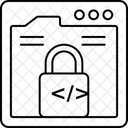 Asset Lock Coding Icon