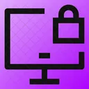 Lock Computer Protected Computer Security Icon