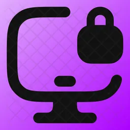 Lock-computer  Icon