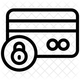신용카드 잠금  아이콘