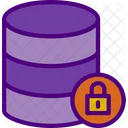 Lock Database Protected Database Uploading Data To Cloud Icon