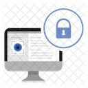 Locked Security Monitor Icon