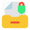 Lock Document  Icon