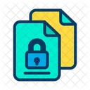 Files Lock Documents Lock Data Icon