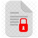 Lock Secure Document Icon