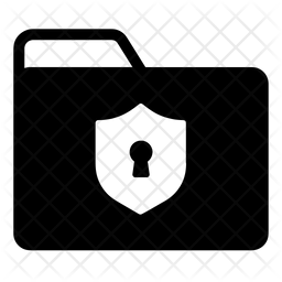 Lock file Icon - Download in Glyph Style