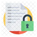 Lock File Lock Paper Lock Document Icon