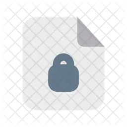 Lock File  Icon