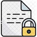 Lock Document File Icon