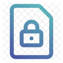 Lock File File Document Icon