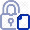 Lock File Security Protection Icon