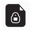 Locked File Secure File Security Icône