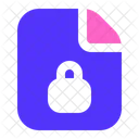 Lock Privacy Document Icon