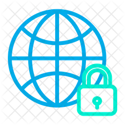 Lock Globe  Icon
