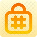 Lock Hashtag  Icon