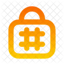 Lock Hashtag Layout List Format Icon
