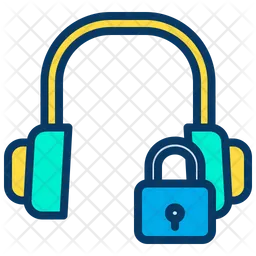 Lock Headphone  Icon