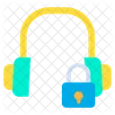 Earphone Music Device Lock Headphone Icon