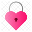 Lock Heart  Icon
