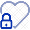 Lock Heart Love Security Icon