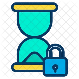 Lock Hourglass  Icon