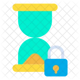 Lock Hourglass  Icon