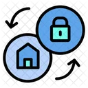Lock House House Lock Icon