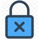 Security Lock Delete Icon