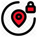 Lock Pin Gps Icon