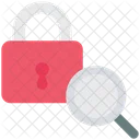 Security Lock Search Icon