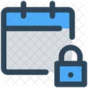 Calendar Lock Security Icon