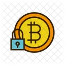 Lock Bitcoin Security Bitcoin Safety Icon