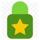Lock Star Padlock Icon