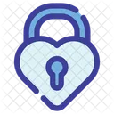 Lock Heart Padlock Icon