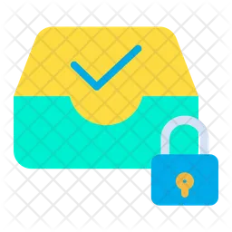 Lock Inbox  Icon