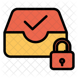 Lock Inbox Icon