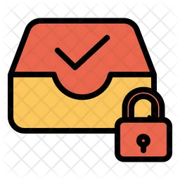 Lock Inbox  Icon