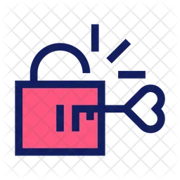 Lock Key  Icon