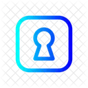 Lock Keyhole Square Security Protection Icon